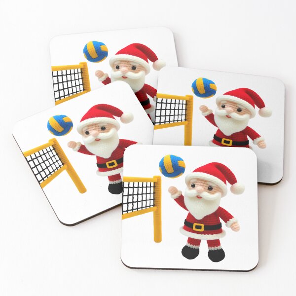 Item preview, Santa playing volleyball  designed and sold by Nomad-Maynard.