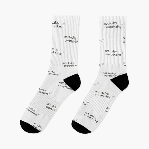 Aperçu de l'œuvre Not Today Overthinking – Funny Minimal Sarcastic Text Tee créée et vendue par CuteOasis.