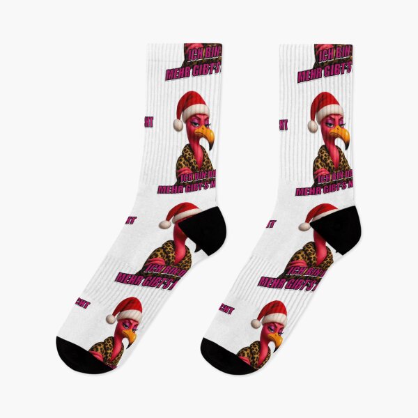 Item preview, Sassy Flamingo Christmas – Annoyed Xmas Flamingo designed and sold by DebuggedDressed.