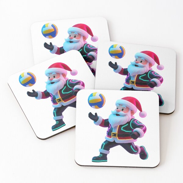 Item preview, Santa playing volleyball  designed and sold by Nomad-Maynard.