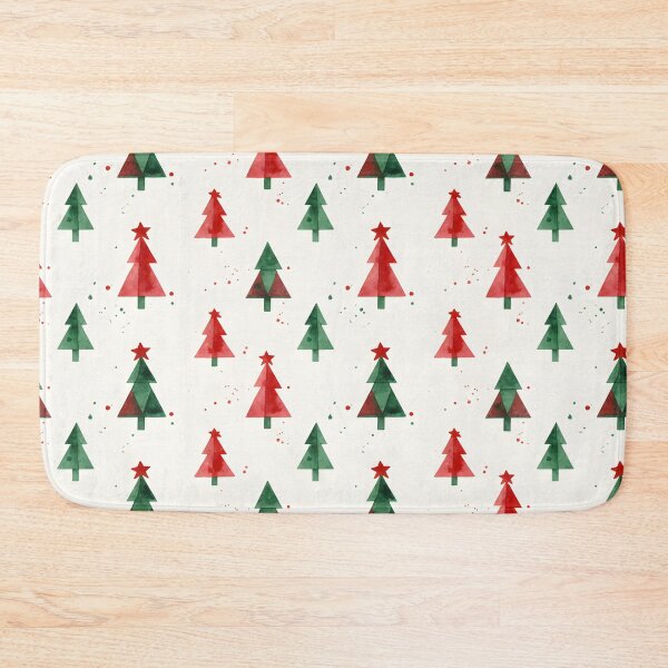 Item preview, Watercolor Christmas Trees Seamless Holiday Pattern designed and sold by homydesign.