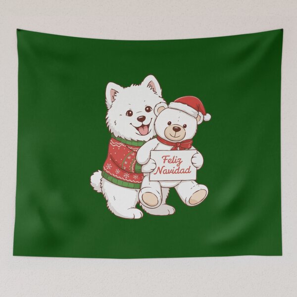 Item preview, Samoyed Christmas Sweater Puppy - Dog Lovers designed and sold by The Real Life Symphony.