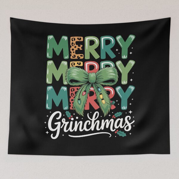 Item preview, Merry Merry Merry Grinchmas 3 designed and sold by HoodsyInk.