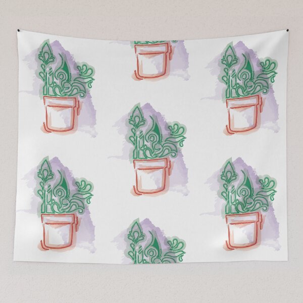 Item preview, Abstract plant purple designed and sold by Ben-Schaal.
