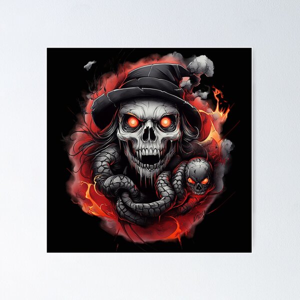 Item preview, Infernal Witch Skull Serpent designed and sold by Daagath.