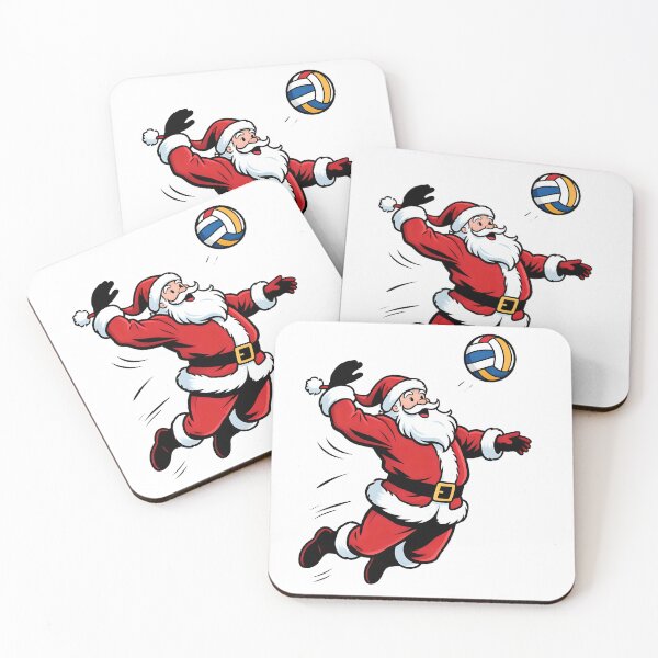 Item preview, Santa playing volleyball  designed and sold by Nomad-Maynard.
