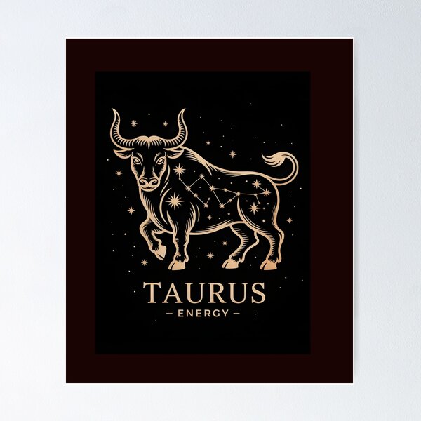 Item preview, Golden Taurus Energy ,Taurus zodiac sing  designed and sold by Viktorio Art Shop.