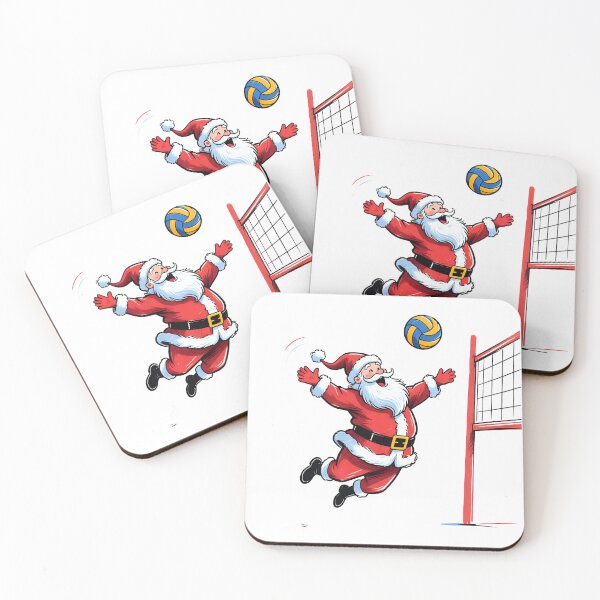Item preview, Santa playing volleyball  designed and sold by Nomad-Maynard.