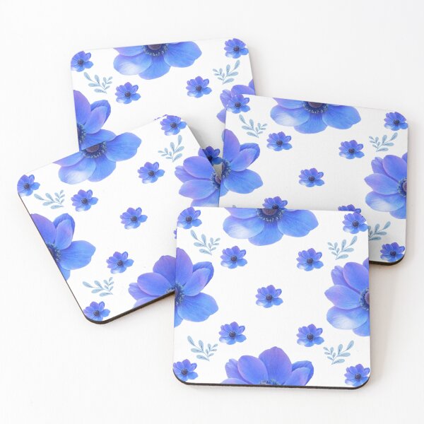 Item preview, Blue Floral Seamless Pattern For Girls designed and sold by DemureArtsy.