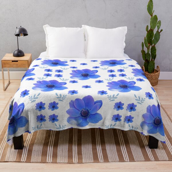 Item preview, Blue Floral Seamless Pattern For Girls designed and sold by DemureArtsy.