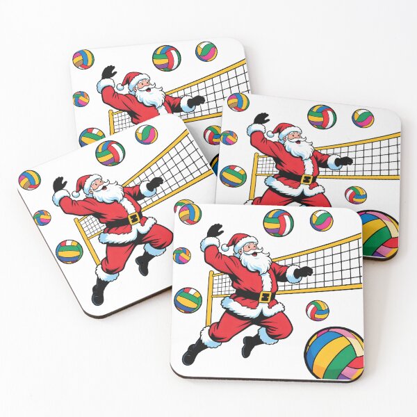 Item preview, Santa playing volleyball  designed and sold by Nomad-Maynard.