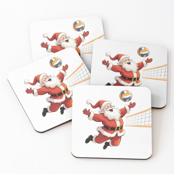 Item preview, Santa playing volleyball  designed and sold by Nomad-Maynard.