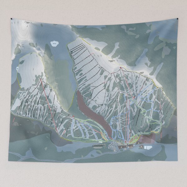 Artikelvorschau, Castle Mountain Resort Trail Map entworfen und verkauft von Mapsynergy.