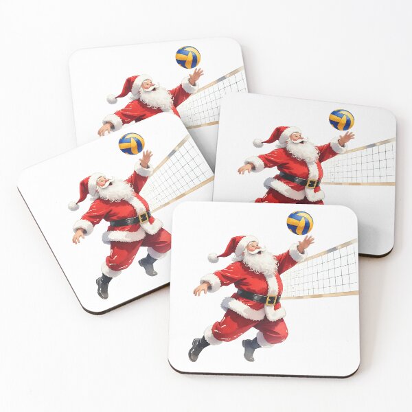 Item preview, Santa playing volleyball  designed and sold by Nomad-Maynard.