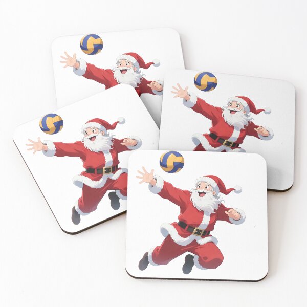 Item preview, Santa playing volleyball  designed and sold by Nomad-Maynard.