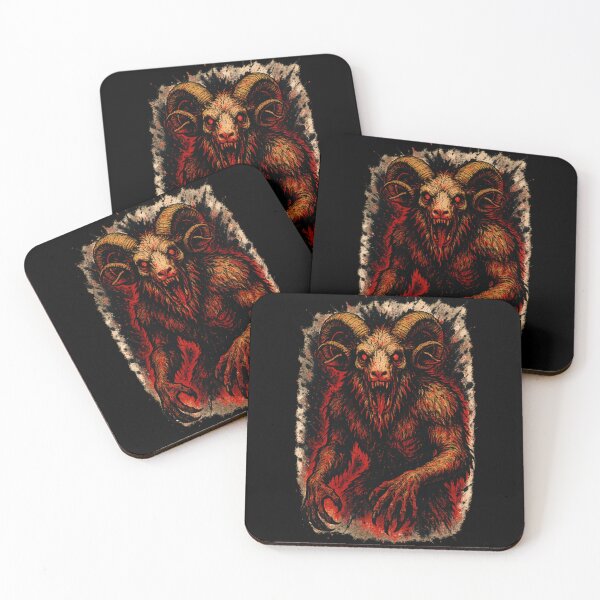 Artikelvorschau, Sheepsquatch-Amoklauf – Appalachian Cryptid Horror Art entworfen und verkauft von Altered Array, LLC.