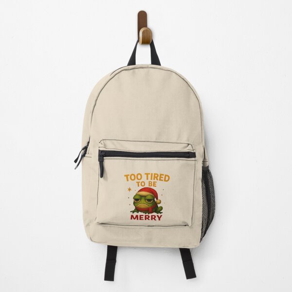 Item preview, Too Tired To Be Merry Frog designed and sold by Liv Solara.