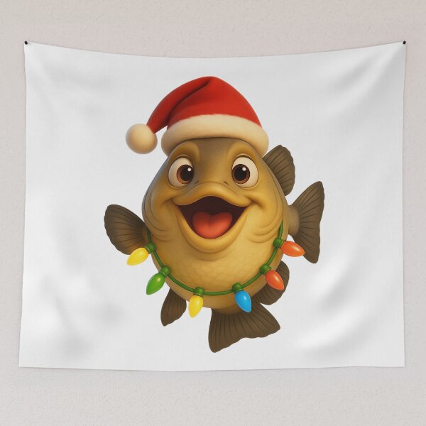 Item preview, Christmas Jack Crevalle Fish designed and sold by Sillytoe.