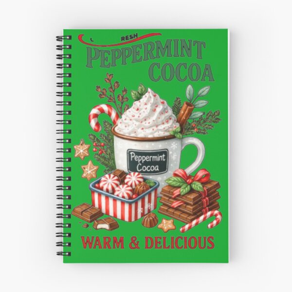 Item preview, Fresh Peppermint Cocoa Warm and Delicious Winter Illustration designed and sold by Lovemountain.