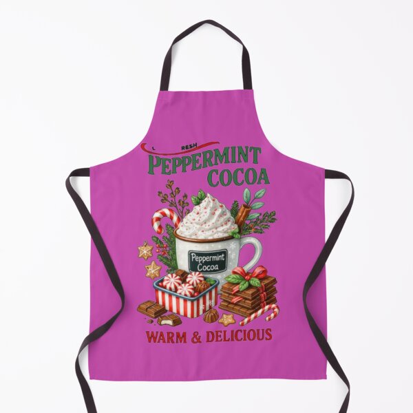Item preview, Fresh Peppermint Cocoa Warm and Delicious Winter Illustration designed and sold by Lovemountain.