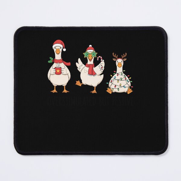 Item preview, Overstimulated but Festive Christmas Goose designed and sold by HoodsyInk.