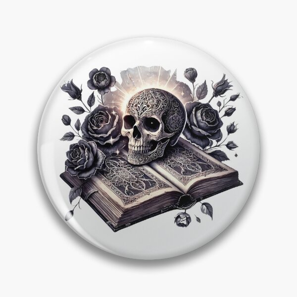 Item preview, Dark Academia, Book and Skulls designed and sold by BKDIGITALSHOP.