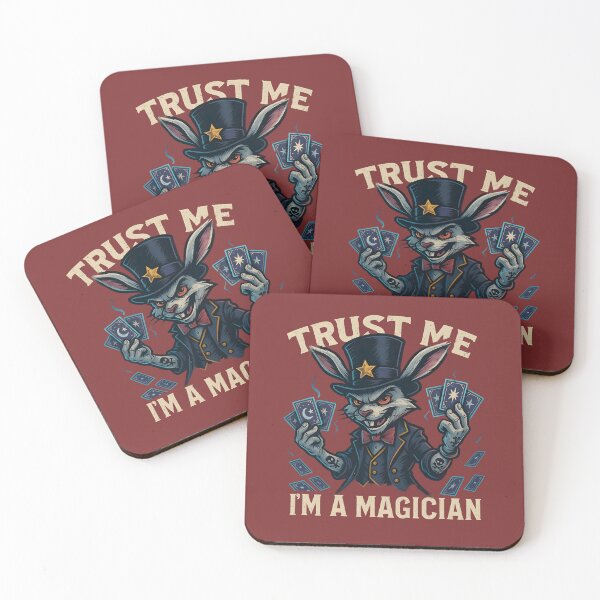 Item preview, Trust Me I’m a Magician – Edgy Sinister Rabbit designed and sold by shmupod.