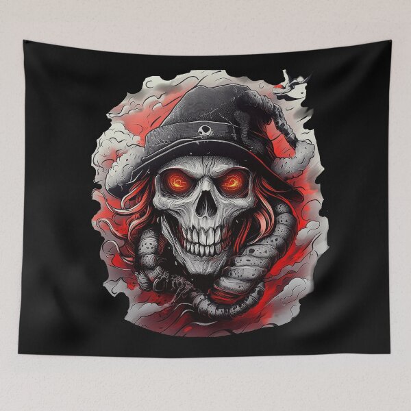 Item preview, Smiling Skull Warlock in Smoke designed and sold by Daagath.