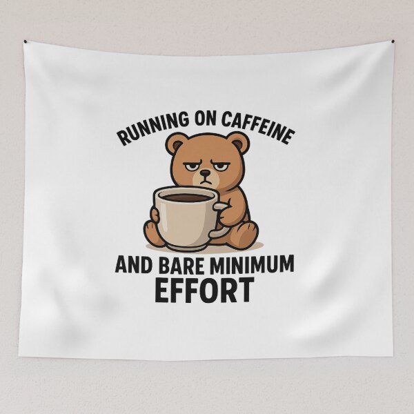 Item preview, Funny Grumpy Teddy Bear Coffee Lover T Shirt Cute Bear Holding Cup Graphic I Hate People But Love Coffee Retro Humor Tee Design Artwork designed and sold by New Art.