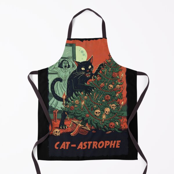 Item preview, Cat-astrophe Christmas Tree Attack designed and sold by LinaValearte.