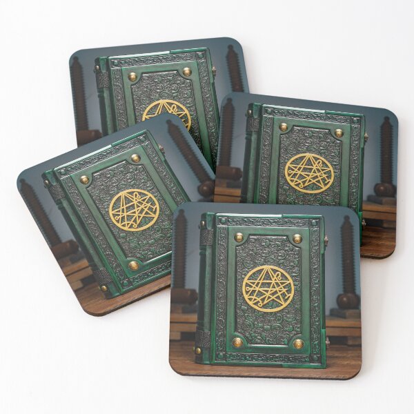 Item preview, Green leather journal with the Gate of Yog-Sothoth symbol. designed and sold by alchemist501.