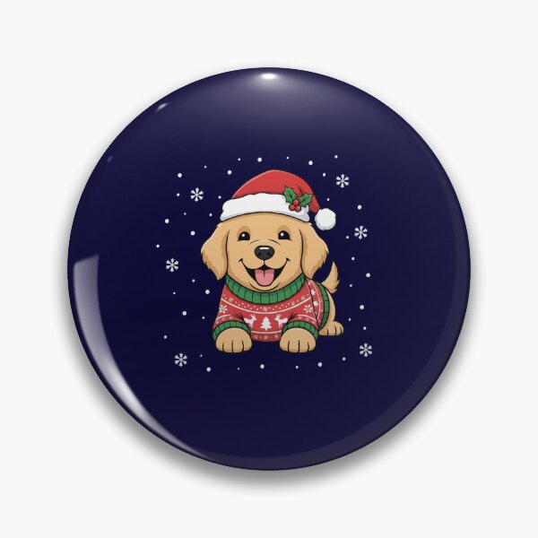 Item preview, Cute Golden Retriever Christmas Puppy - Dog Lovers designed and sold by The Real Life Symphony.