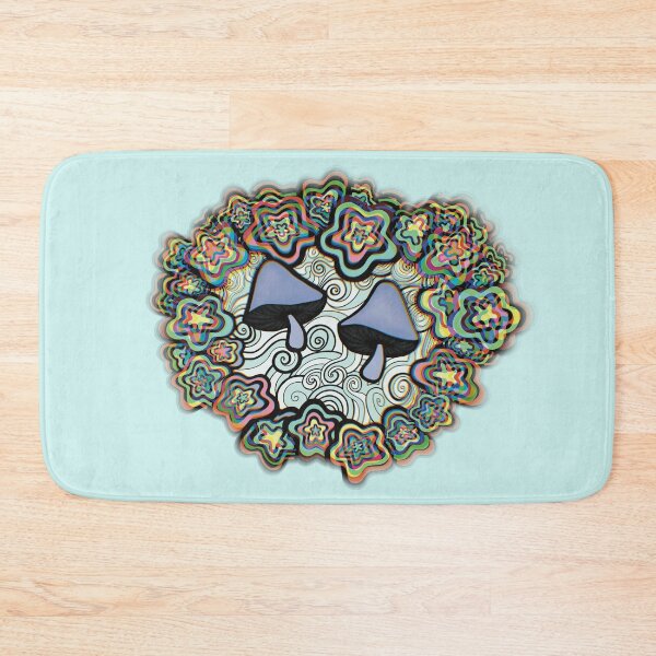 Item preview, Chromatic Aberration Pastel Star and Mushroom- (Blue) Abstract Colourful Swirl Illustration designed and sold by Crayon Cup.