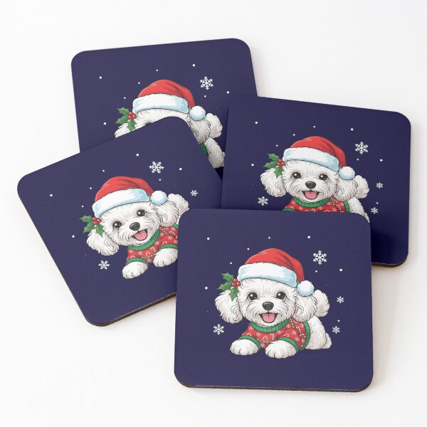 Item preview, Cute Teacup Poodle Christmas Puppy - Dog Lovers designed and sold by The Real Life Symphony.