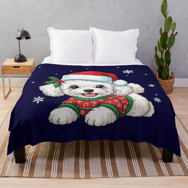 Item preview, Cute Teacup Poodle Christmas Puppy - Dog Lovers designed and sold by The Real Life Symphony.