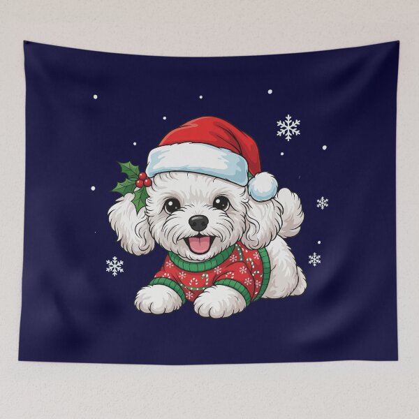 Item preview, Cute Teacup Poodle Christmas Puppy - Dog Lovers designed and sold by The Real Life Symphony.