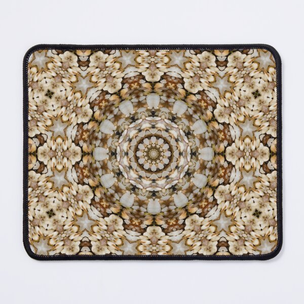 Item preview, Pebble Mandala Grid – Soft Coastal Geometry Pattern designed and sold by JWJ Photographs.