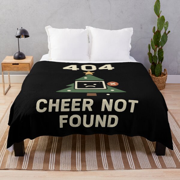 Item preview, 404 Cheer Not Found – Funny Tech Christmas Error Design designed and sold by AddictiveDesign.