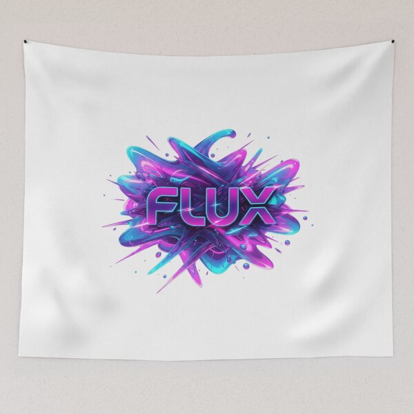 Item preview, Flux Cyberpunk Neon Typography designed and sold by Zippy Creation.