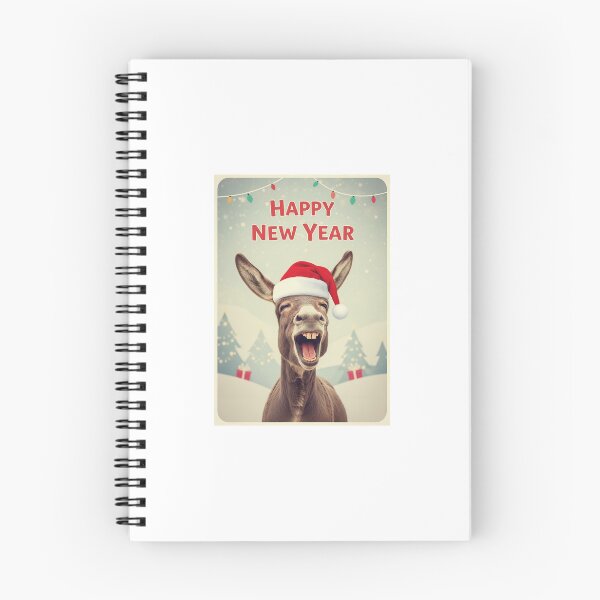 Item preview, Happy new year Laughing donkey  designed and sold by mayatA-rt.