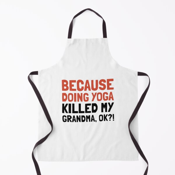 Item preview, Yoga Killed My Grandma Ok Funny T-Shirts Hoodies Pins Stickers Magnets Mugs Posters Chronic Illness Spoonie Autoimmune Disability Mental Illness Humorous Tees designed and sold by ChronicillnessT.