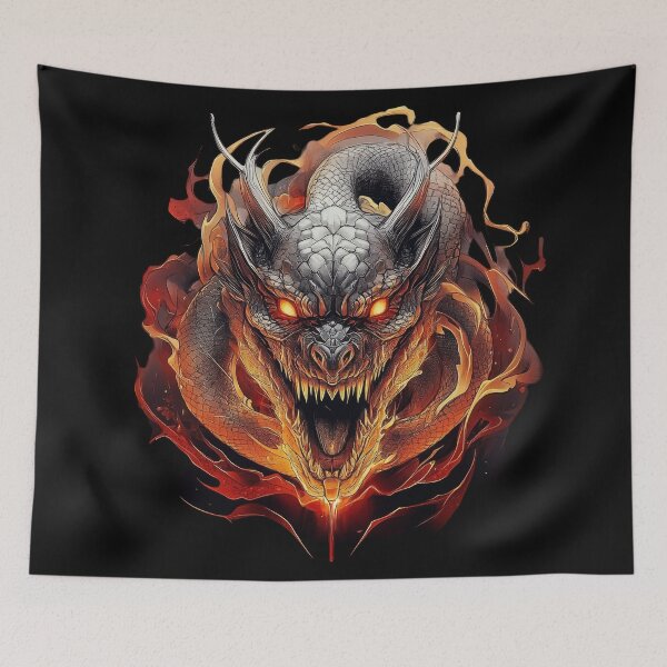 Item preview, Circle of Flames Serpent Dragon designed and sold by Daagath.