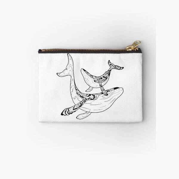 Item preview, Family of whales, black and white designed and sold by FreakyLluly.
