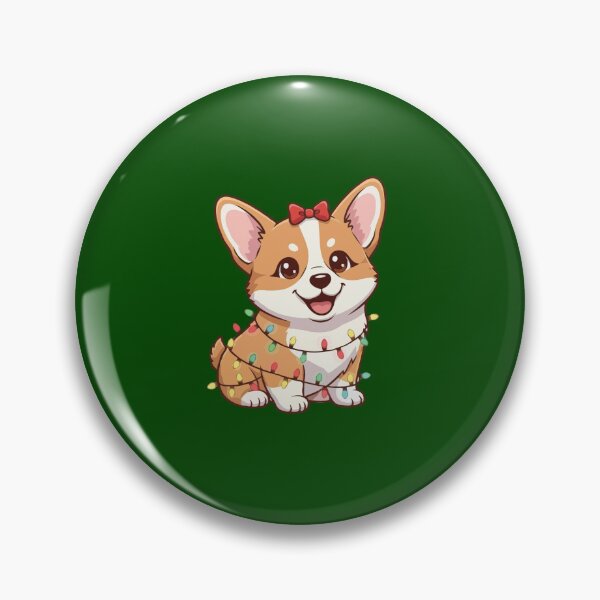 Item preview, Cute Corgi Christmas Lights Puppy - Dog Lovers designed and sold by The Real Life Symphony.