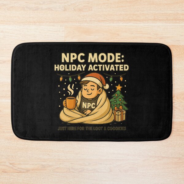 Item preview, NPC Mode: Holiday Activated – Cozy Gamer Christmas NPC Design designed and sold by AddictiveDesign.