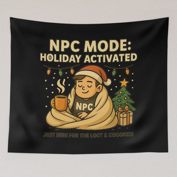 Item preview, NPC Mode: Holiday Activated – Cozy Gamer Christmas NPC Design designed and sold by AddictiveDesign.