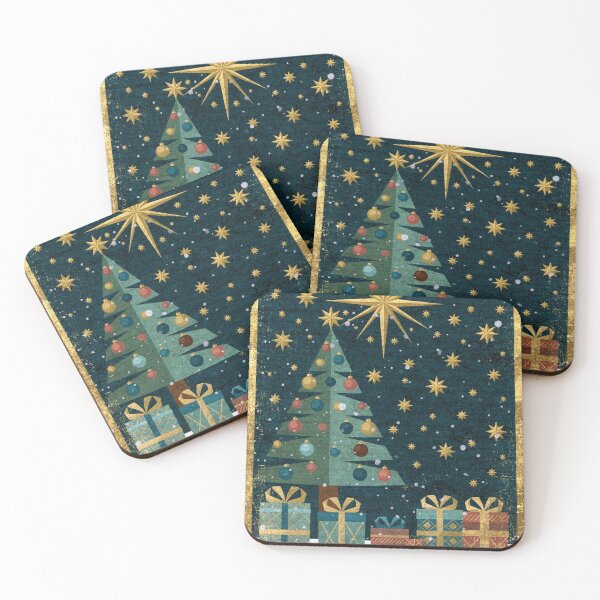 Item preview, Festive Christmas Tree and Gifts designed and sold by Andy Gambino Art.