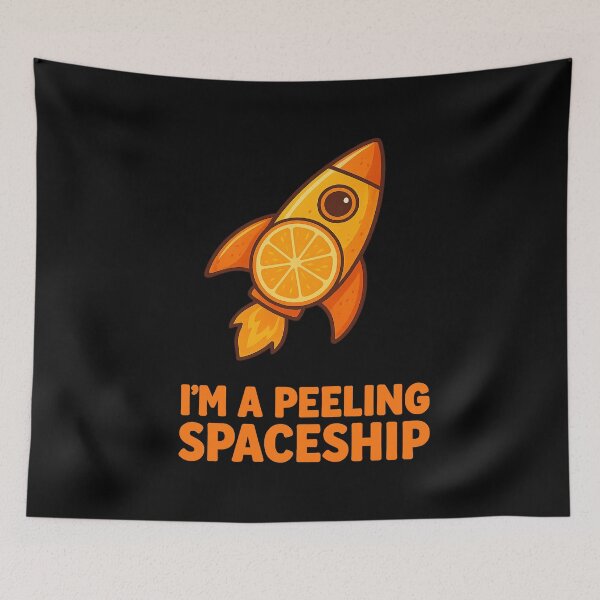 Item preview, Orange Spaceship designed and sold by DesignShopAD.