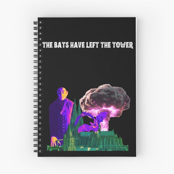 Item preview, THE BATS HAVE LEFT THE TOWER | Apocalyptic Vampire Glitch Art designed and sold by Thorn & Ember.