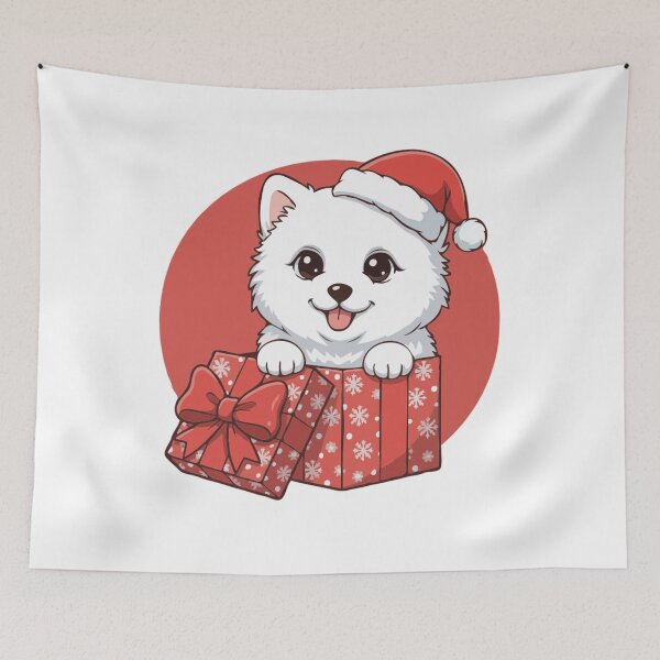 Item preview, Cute Samoyed Puppy Christmas Gift - Dog Lovers.png designed and sold by The Real Life Symphony.